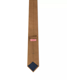 Mustard Yellow Plain Woven Silk Tie