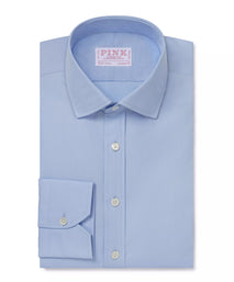 Pale Blue Classic Fit Formal Ramses Poplin Shirt