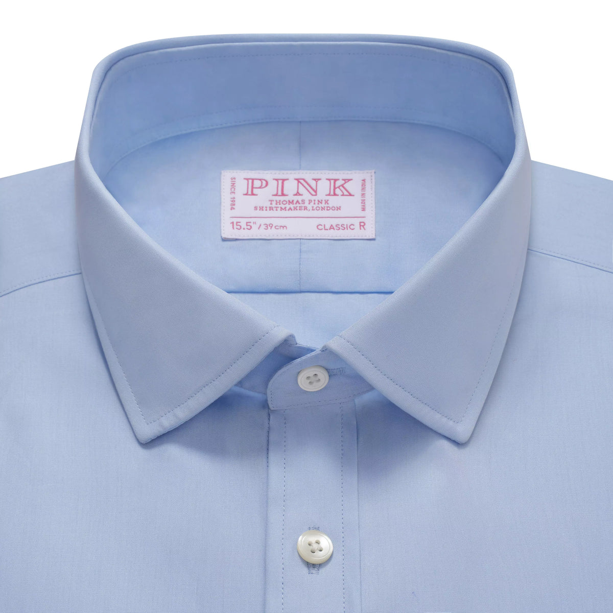 Pale Blue Classic Fit Formal Ramses Poplin Shirt
