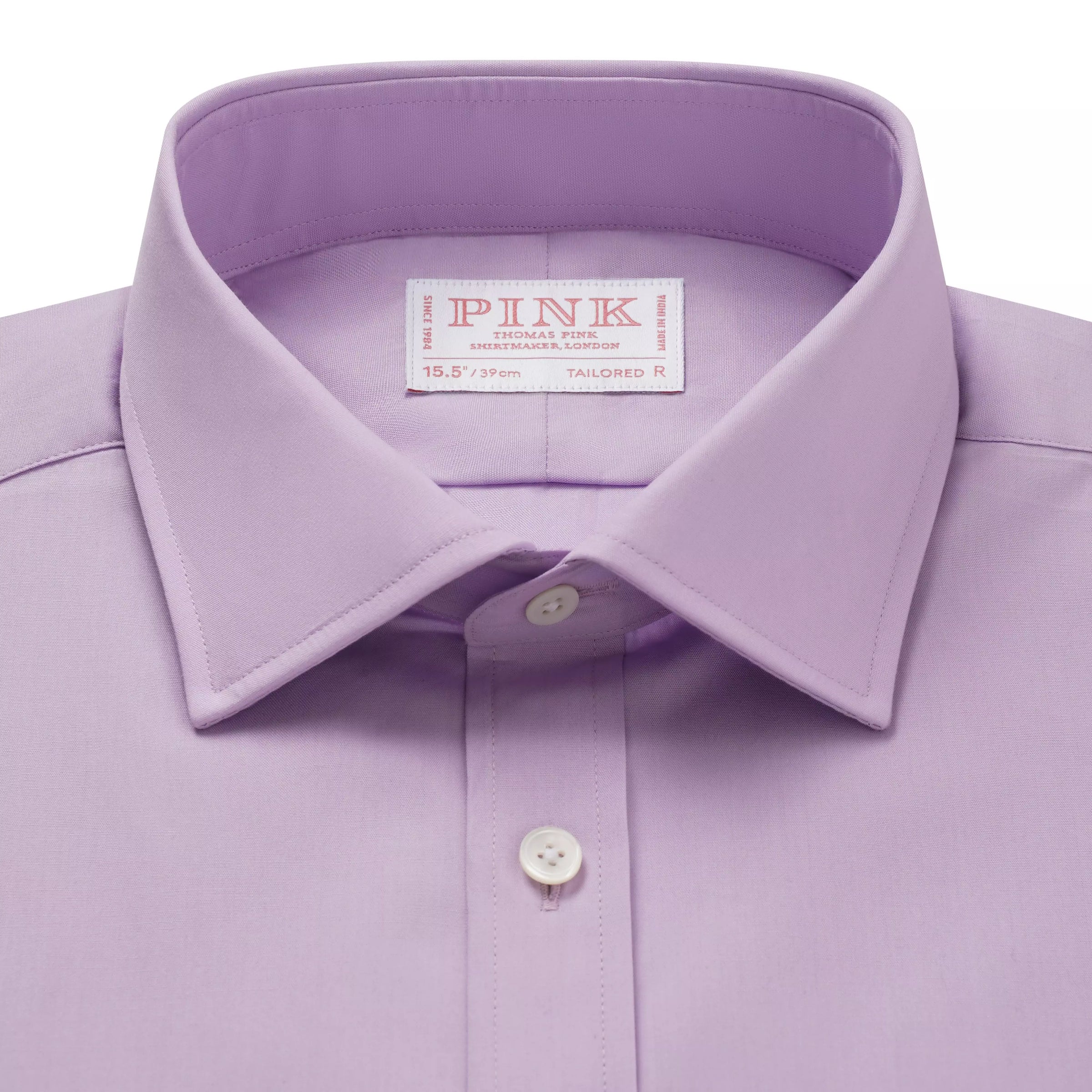 Purple Tailored Fit Cotton Poplin Formal Shirt