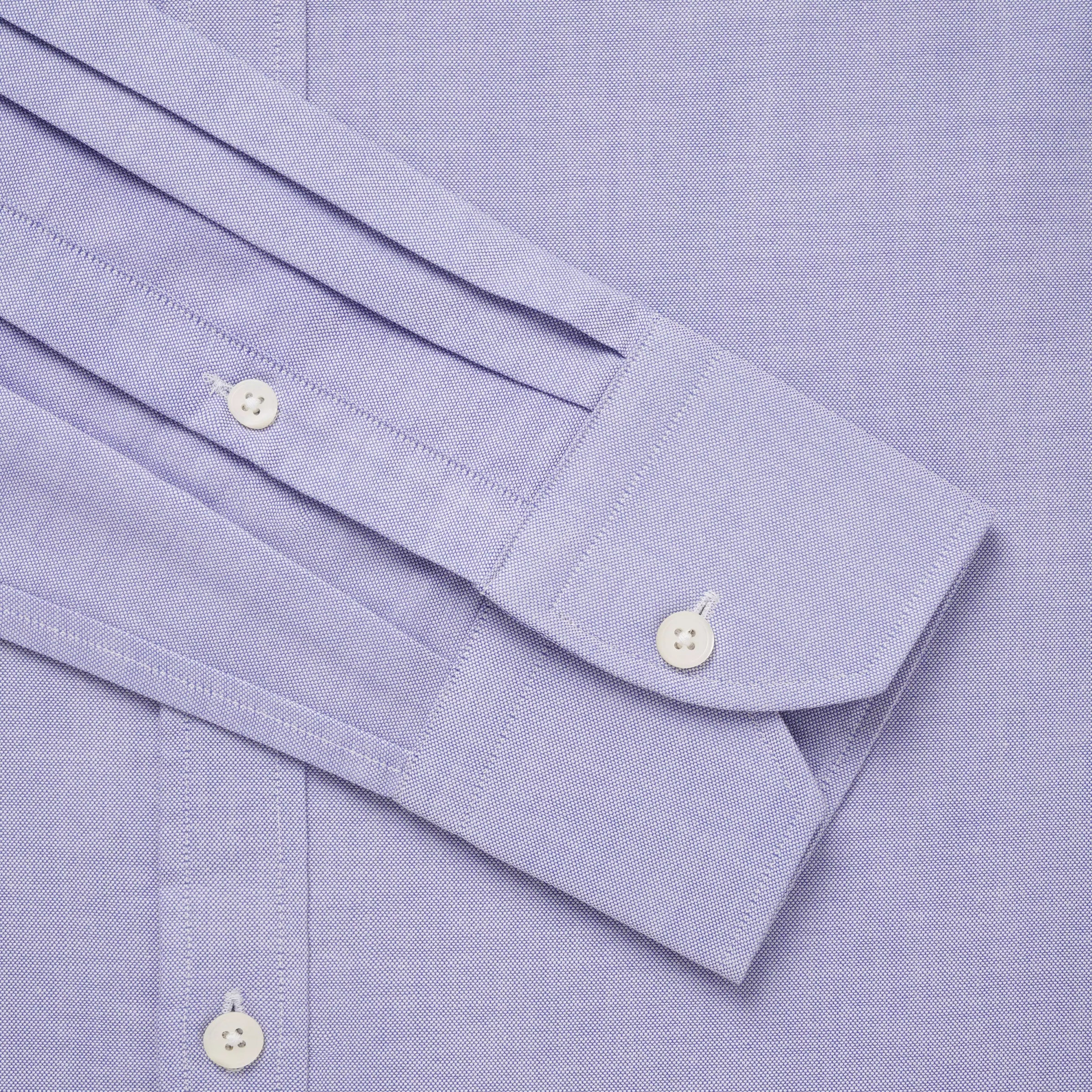 Blue Tailored Fit Open Weave Oxford Formal Shirt