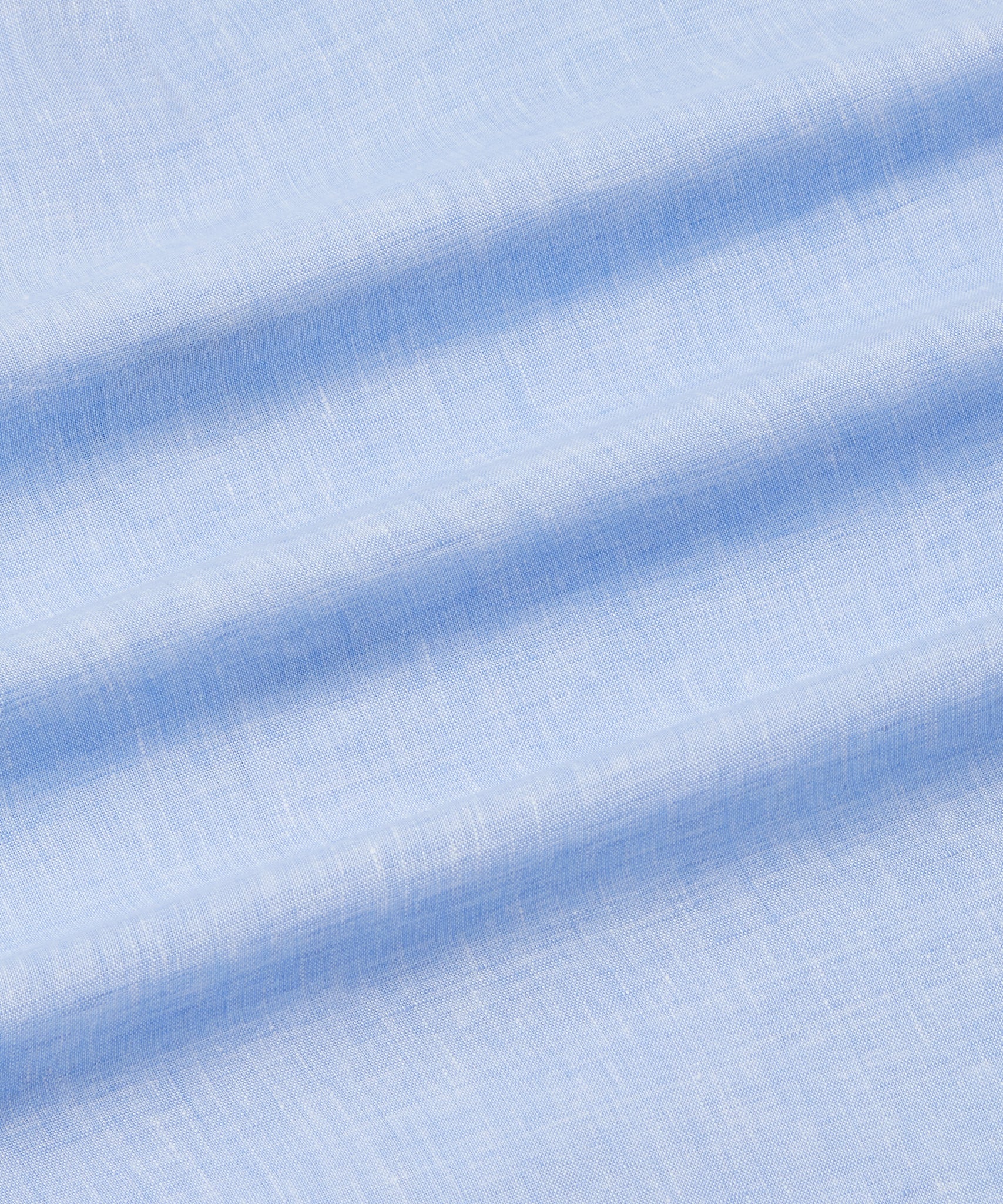 Pale Blue Classic Fit Essential Linen Formal Shirt